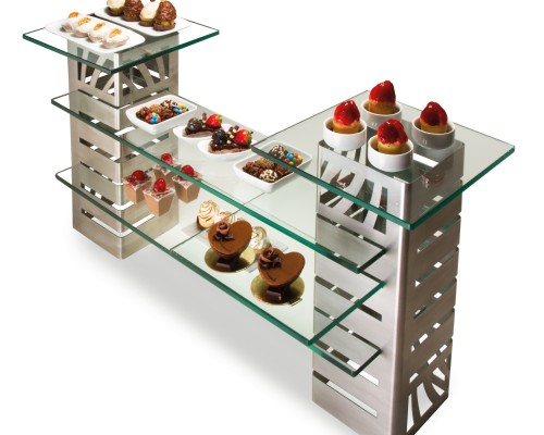 Torres altas com doces